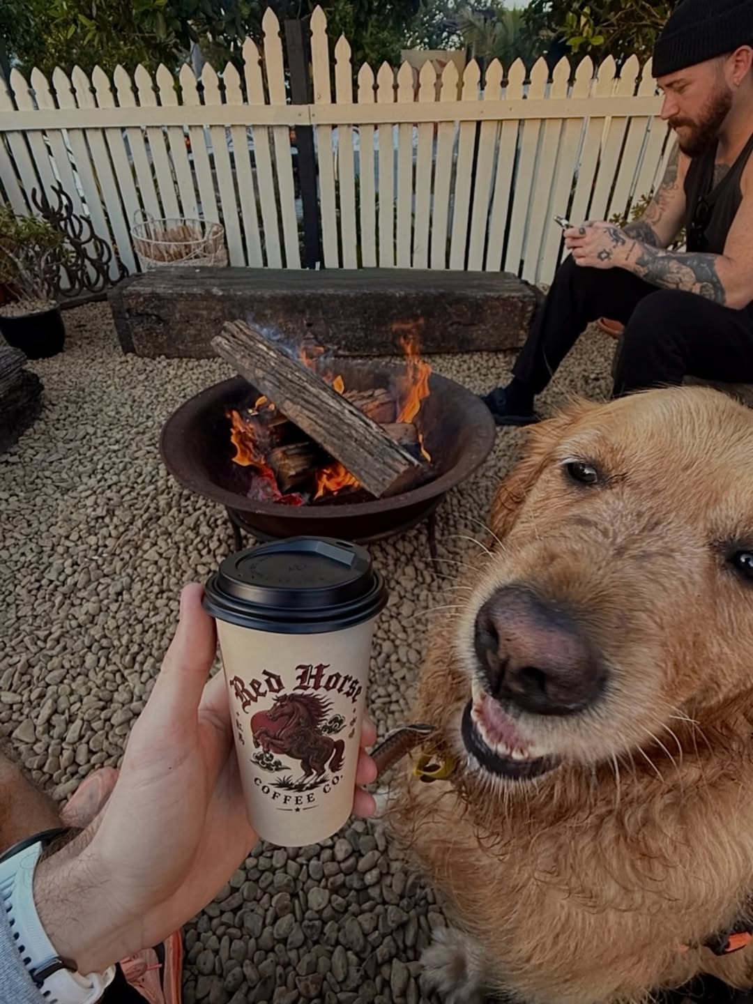 Dog with a Red Horse coffee